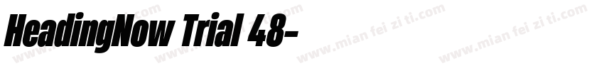 HeadingNow Trial 48字体转换